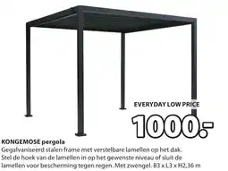 Jysk Kongemose pergola aanbieding