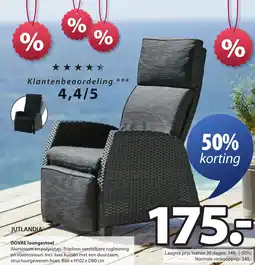 Jysk Dovre loungestoel aanbieding