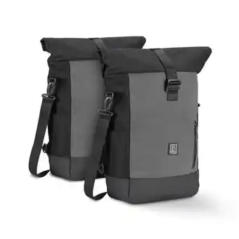 ANWB Brisby Fietstas set 40-52 liter Waterdicht Grijs aanbieding