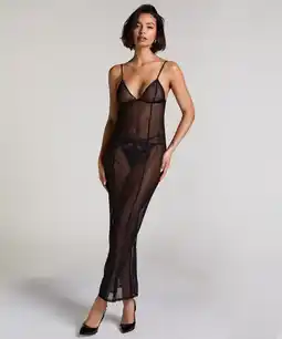 Hunkemoller Hunkemöller Slipdress Maxime Zwart aanbieding
