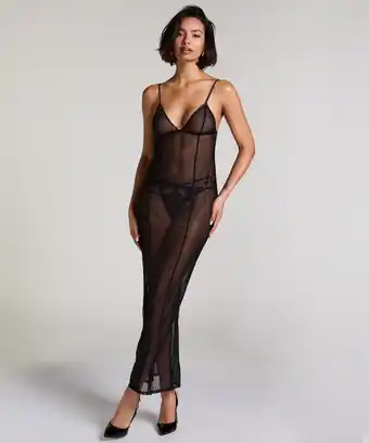 Hunkemoller Hunkemöller Slipdress Maxime Zwart aanbieding
