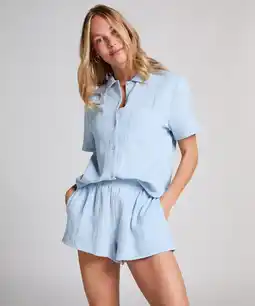 Hunkemoller Hunkemöller Mousseline Short Blauw aanbieding