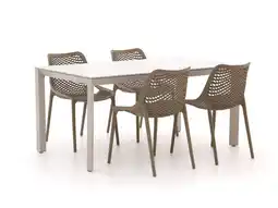 Kees Smit Forza Ripi/Sestino 160cm dining tuinset 5-delig stapelbaar aanbieding