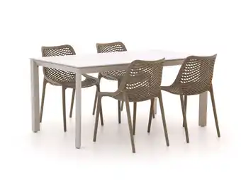 Kees Smit Forza Ripi/Sestino 160cm dining tuinset 5-delig stapelbaar aanbieding
