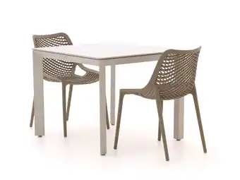 Kees Smit Forza Ripi/Sestino 90cm dining tuinset 3-delig stapelbaar aanbieding