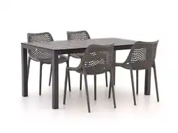 Kees Smit Forza Ripi/Fidenza 160cm dining tuinset 5-delig stapelbaar aanbieding