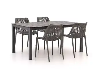 Kees Smit Forza Ripi/Fidenza 160cm dining tuinset 5-delig stapelbaar aanbieding