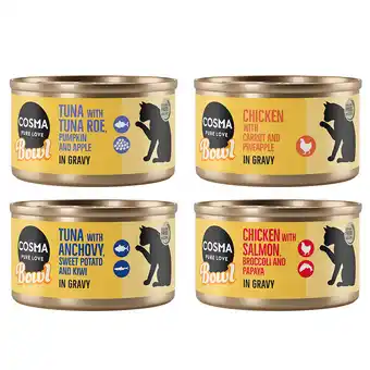 Zooplus Voordeelpakket Cosma Bowl 24 x 80 g Mix aanbieding