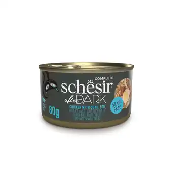 Zooplus 12x80g Schesir After Dark kip & ei natvoer voor katten aanbieding
