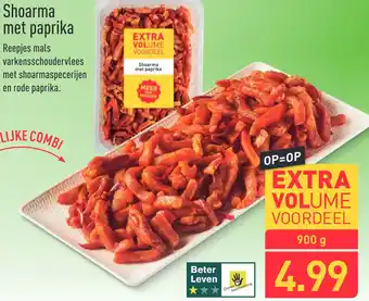 ALDI Shoarma met paprika 900g aanbieding