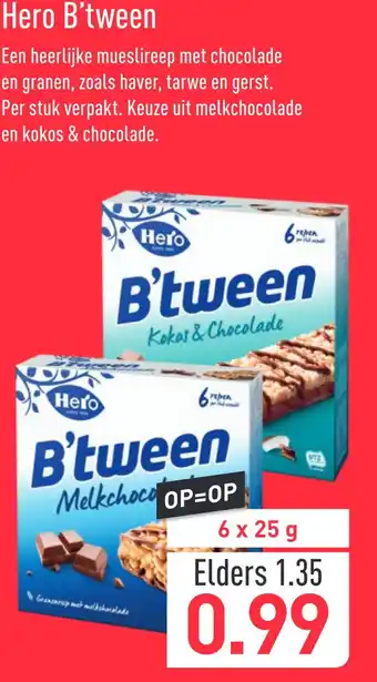 ALDI Hero B'tween 25g aanbieding