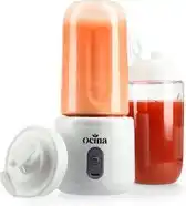 Bol.com Ocina Mini Blender - Draadloos - Smoothie Maker - Blender To Go - 40W - 2 Bekers - Wit aanbieding
