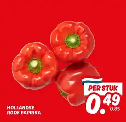 Dekamarkt Hollandse rode paprika aanbieding