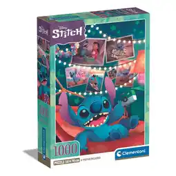 Intertoys Clementoni Disney Stitch compacte puzzel fotoslinger - 1000 puzzelstukjes aanbieding