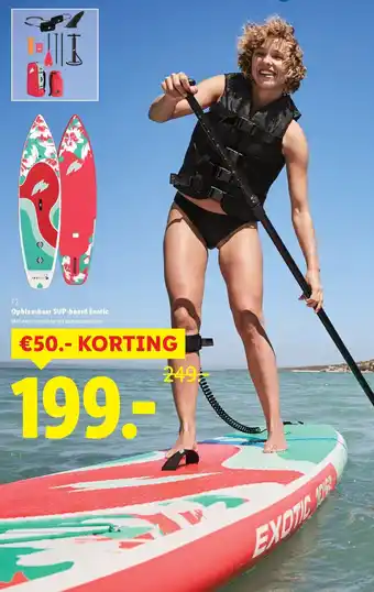 Lidl F2 Opblaasbaar SUP-board Exotic aanbieding