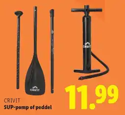 Lidl CRIVIT SUP pomp of peddel aanbieding