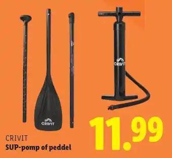 Lidl CRIVIT SUP pomp of peddel aanbieding