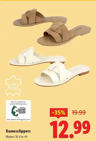Lidl Damesslippers aanbieding