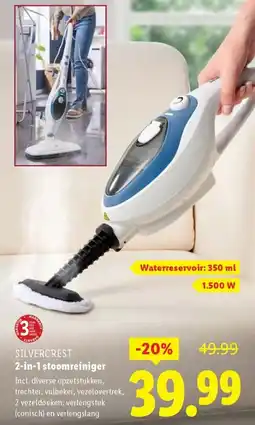 Lidl SILVERCREST 2 in 1 stoomreiniger aanbieding