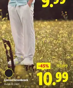 Lidl Linnen herenbroek aanbieding