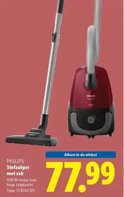 Lidl PHILIPS Stofzuiger met zak aanbieding