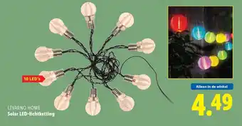 Lidl LIVARNO HOME Solar LED lichtketting aanbieding