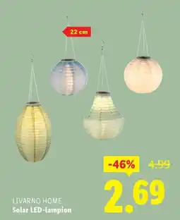Lidl LIVARNO HOME Solar LED lampion aanbieding
