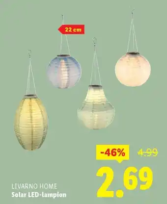 Lidl LIVARNO HOME Solar LED lampion aanbieding
