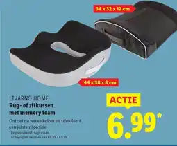 Lidl LIVARNO HOME Rug of zitkussen met memory foam aanbieding