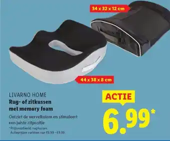 Lidl LIVARNO HOME Rug of zitkussen met memory foam aanbieding