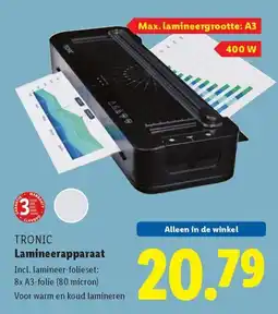 Lidl TRONIC Lamineerapparaat aanbieding