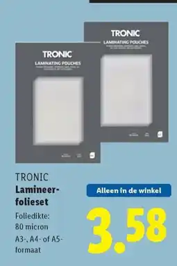 Lidl TRONIC Lamineer folieset aanbieding