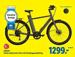 Lidl CRIVIT Urban elektrische fiets 3.0 X kettingaandrijving aanbieding