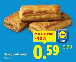 Lidl Saucijzenbroodje aanbieding