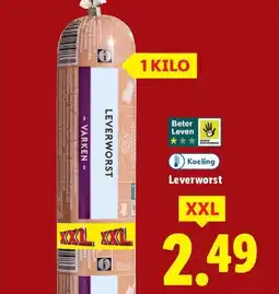 Lidl Koeling Leverworst Leverworst aanbieding