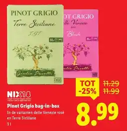 Lidl Pinot Grigio bag in box aanbieding