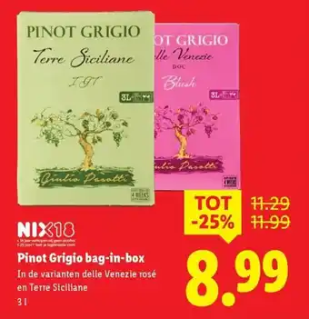 Lidl Pinot Grigio bag in box aanbieding
