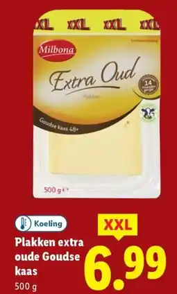 Lidl Plakken extra oude Goudse kaas aanbieding