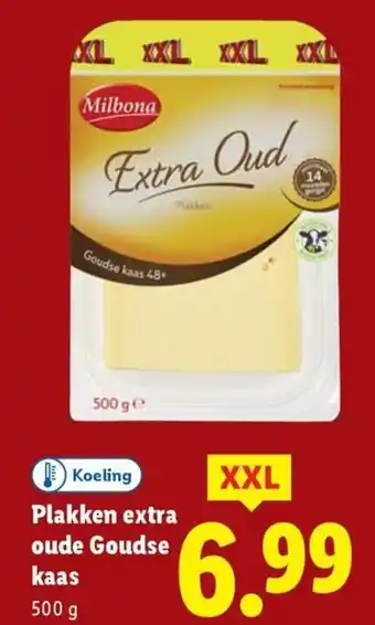 Lidl Plakken extra oude Goudse kaas aanbieding