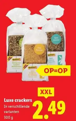 Lidl Luxe crackers aanbieding
