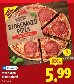 Lidl Steenoven- pizza salami aanbieding