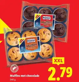 Lidl Muffins met chocolade aanbieding