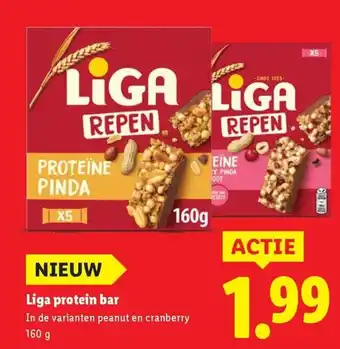 Lidl Liga protein bar aanbieding