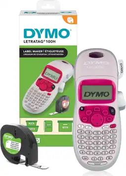Amazon DYMO LetraTag LT-100H Labelprinter | Labelmaker met ABC-toetsenbord voor thuis en op kantoor | Roze aanbieding