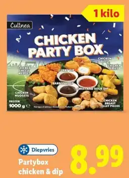 Lidl Partybox chicken & dip aanbieding