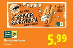 Lidl Broodje rookworst aanbieding