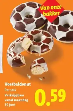 Lidl Voetbaldonut aanbieding