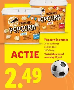 Lidl Popcorn in emmer aanbieding