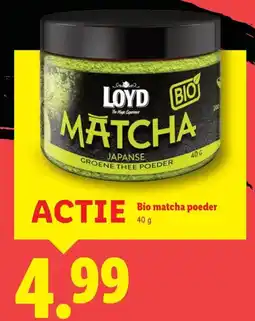 Lidl Bio matcha poeder aanbieding