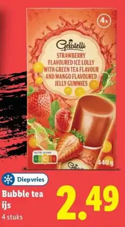 Lidl Bubble tea ijs aanbieding